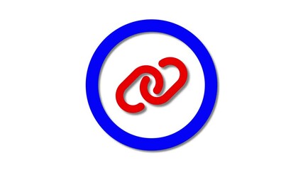 Poster - Link generic icon. Link dinosoft flat icon.