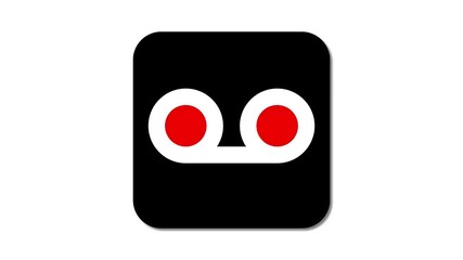 Poster - Message or video generic icon on white background.
