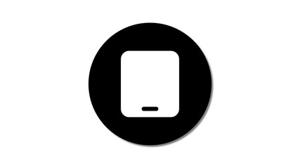 Poster - Smart phone generic icon. Tablet or tab icon on white background. Mobile icon.
