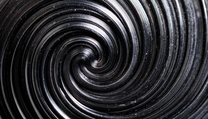 Wall Mural - black metallic swirl particle macro background optical