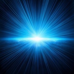 Wall Mural - shining light with blue glow color