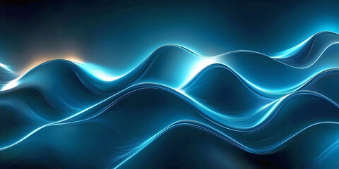 Wall Mural - abstract blue background, ai generated.