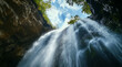 © Kritchanok - a waterfall from below