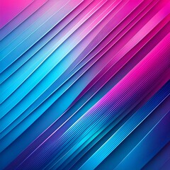 Wall Mural - dynamic and sleek diagonal lines in blue and pink a vivid gradient background for modern design
