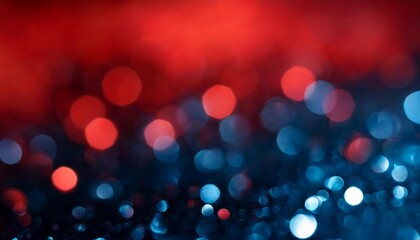 Wall Mural - abstract red blue and black defocused background bokeh lights