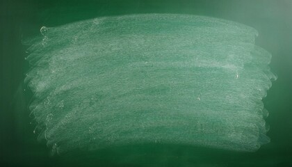 Wall Mural - chalk rubbed out on green chalkboard background