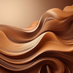 Wall Mural - coffee abstract background in brown tones soft waves