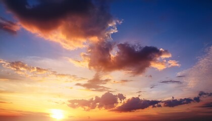 Wall Mural - outdoor sky sunset clouds landscape