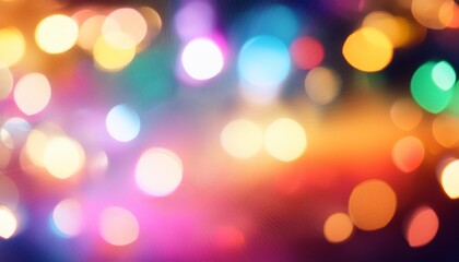 Wall Mural - abstract colorful background with bokeh lights and rainbow color lens flare