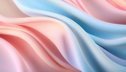 Wall Mural - tranquil abstract background with soft pastel colors blending in a smooth flowing design ideal for calming themes creative projects or peaceful visual backdrops