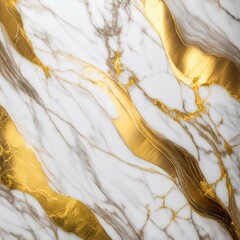 Wall Mural - luxury golden counter marble texture white carrara marble stone backgorund for cemaric tile
