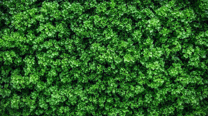 Herb wall, plant wall, natural green wallpaper and background. nature wall.  Nature background of green forest. Generative AI