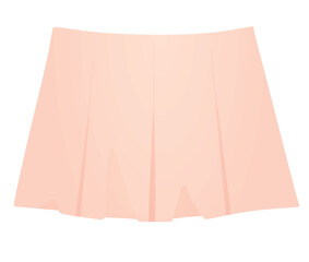 Sticker - Pink  mini skirt. vector illustration