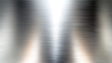 Poster - Abstract metallic texture with light reflection, white isolate background