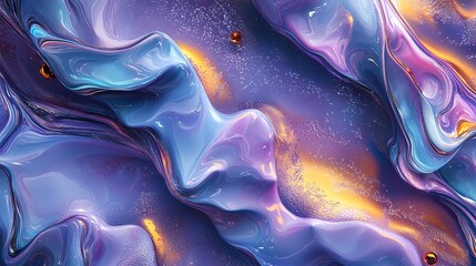 Aufkleber - Colorful abstract texture in purple, blue, and gold shades.