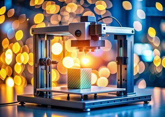 Poster - 3D Printer in Action Using Fused Deposition Modeling Technology for Innovative Prototyping Projects