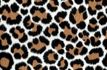 brown and black leopard pattern.fur animal print as background. , isolated on white background, , co