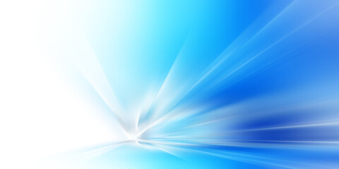 Poster - abstract futuristic background with glowing blue light effect. high speed. hi-tech. abstract technol
