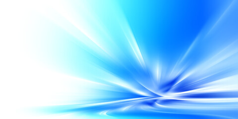 Fototapete - Abstract futuristic background with glowing blue light effect. High speed. Hi-tech. Abstract technology background concept
