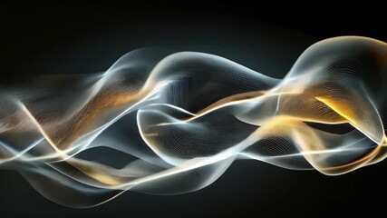Poster - Experience a captivating display of flowing light waves creating enchanting patterns