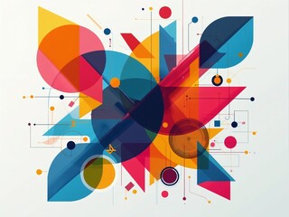 Aufkleber - abstract colorful background
