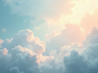 Poster - sun and clouds