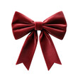 © Visions.Studio - beautiful red velvet bow, perfect for adding festive touch to gifts or decorations. Its rich texture and vibrant color evoke warm holiday spirit