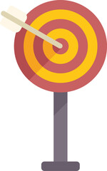Poster - Arrow hitting the center of a target, a perfect metaphor for achieving a goal