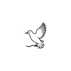 Wall Mural - Seagul bird logo icon vector