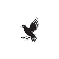 Wall Mural - Seagul bird logo icon vector
