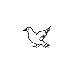 Wall Mural - Seagul bird logo icon vector
