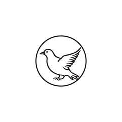 Wall Mural - Seagul bird logo icon vector