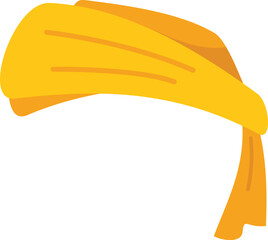 Wall Mural - This yellow indian turban is a symbol of faith and tradition in india