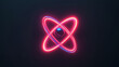 © Marketplace - Digital illustration of a stylized atom with neon colors representing atomic structure, vibrant and modern design, perfect for science-related concepts.
