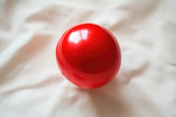 Sticker - A red balloon perched on top of a white sheet