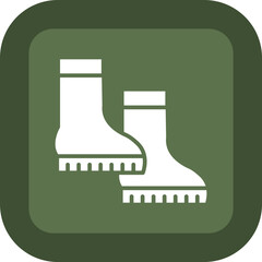 Sticker - Boots Icon Design