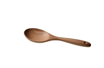 Wooden spoon isolated on transparent png