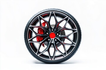 Poster - A detailed view of a tire's surface and tread, perfect for use in automotive or industry contexts