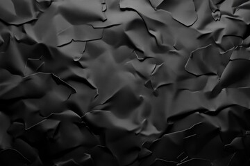 Poster - A close-up shot of crumbled paper with creases and folds, suitable for use in a variety of contexts including illustrations, graphics, and textures