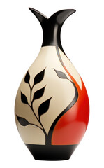 Wall Mural - PNG Vase bottle white background container.