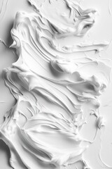 Aufkleber - Close-up shot of white paint on a white surface, suitable for use in product design, packaging, or advertising