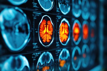 Poster - High-resolution images of brain scans with detailed information about neural activity and structure