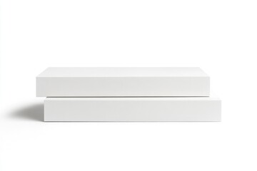 Poster - Two white boxes stacked on top of each other