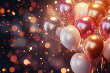 Aufkleber - A bunch of colorful balloons drifting through the air