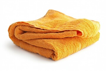 Wall Mural - A stack of orange towels neatly folded on top of each other