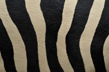 Poster - Close up shot of a zebra's striped skin, ideal for wildlife or design concepts