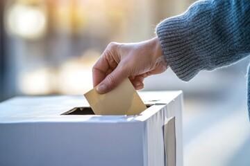 Aufkleber - A person filing a document in an archival box, suitable for use in administrative or business settings