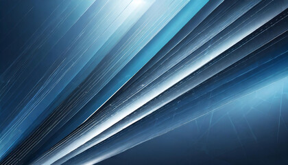 Poster - Abstract blue lines creating a modern, dynamic background with a bright glow in the upper left corner
