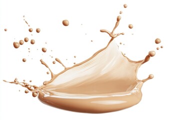 Poster - Liquid splashed on a white surface