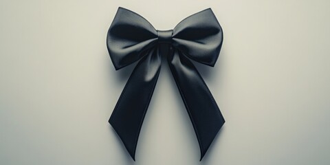 Aufkleber - Simple bow on a plain white surface